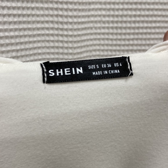 SHEIN women’s Greek goddess white stretchy tie dress. Size small/US 4. - Picture 11 of 13